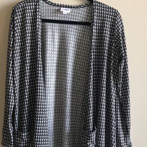 Lularoe Caroline black white NWT S